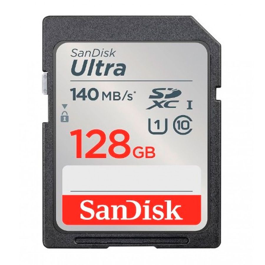 Cartão SDXC Sandisk UHS-I Ultra 128GB - 140MB/s
