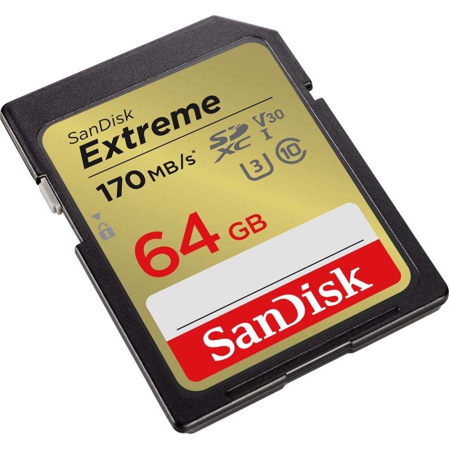 Cartão SDXC SanDisk Extreme UHS-I 64GB - 170MB/s (V30)