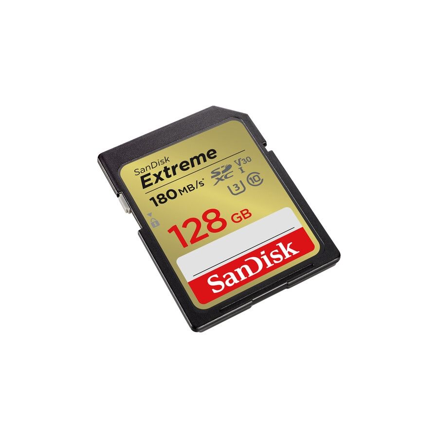 Cartão SDXC SanDisk Extreme UHS-I 128GB - 180MB/s (V30)