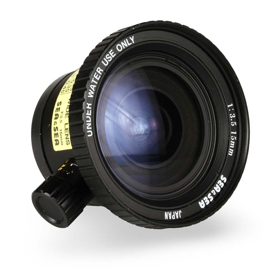 Objetiva Sea & Sea 15mm f3.5 (Nikonos) com visor - USADO