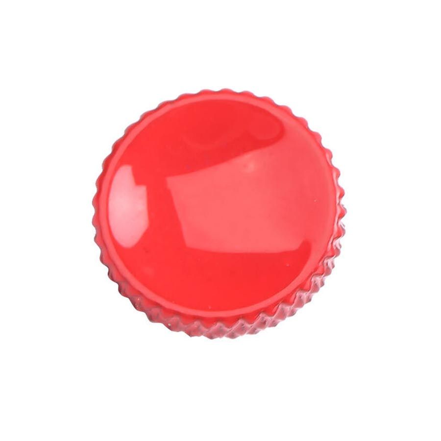 Botão côncavo para disparador de câmera (com borracha de fixação) - VERMELHO