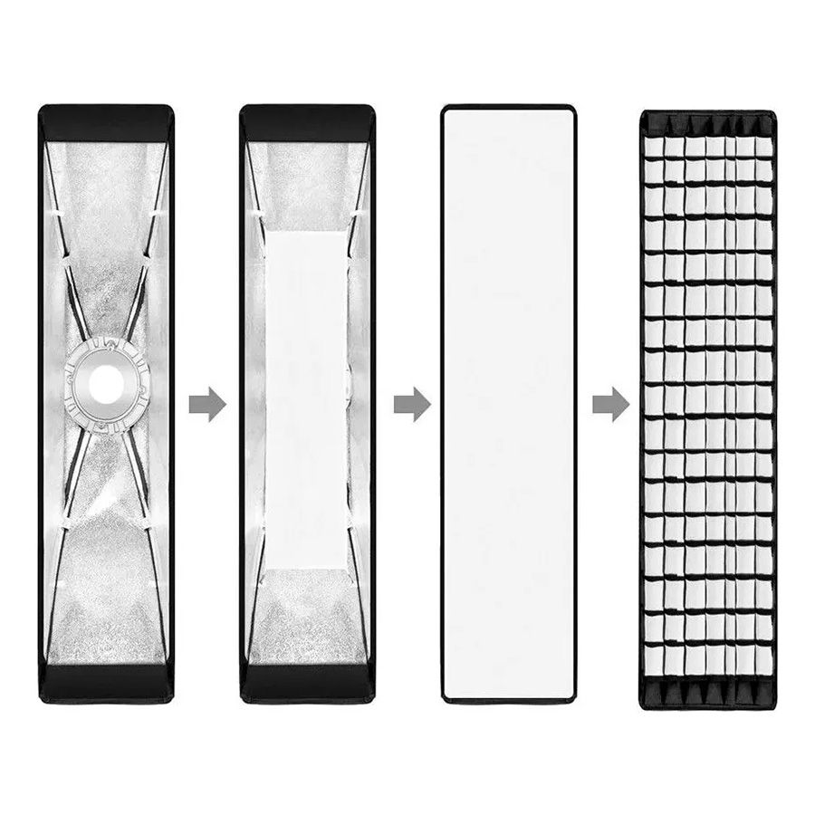 Strip box Godox SB-FW30120 Bowens com grade (30x120cm)