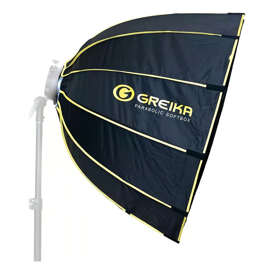 Softbox parabólico Greika GKH-45 com grade (45cm) para flash dedicado