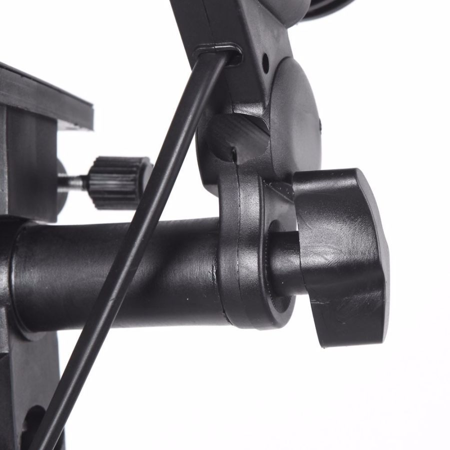 Soquete duplo Greika YL-104 para lâmpada E27 com suporte para sombrinha (bivolt)