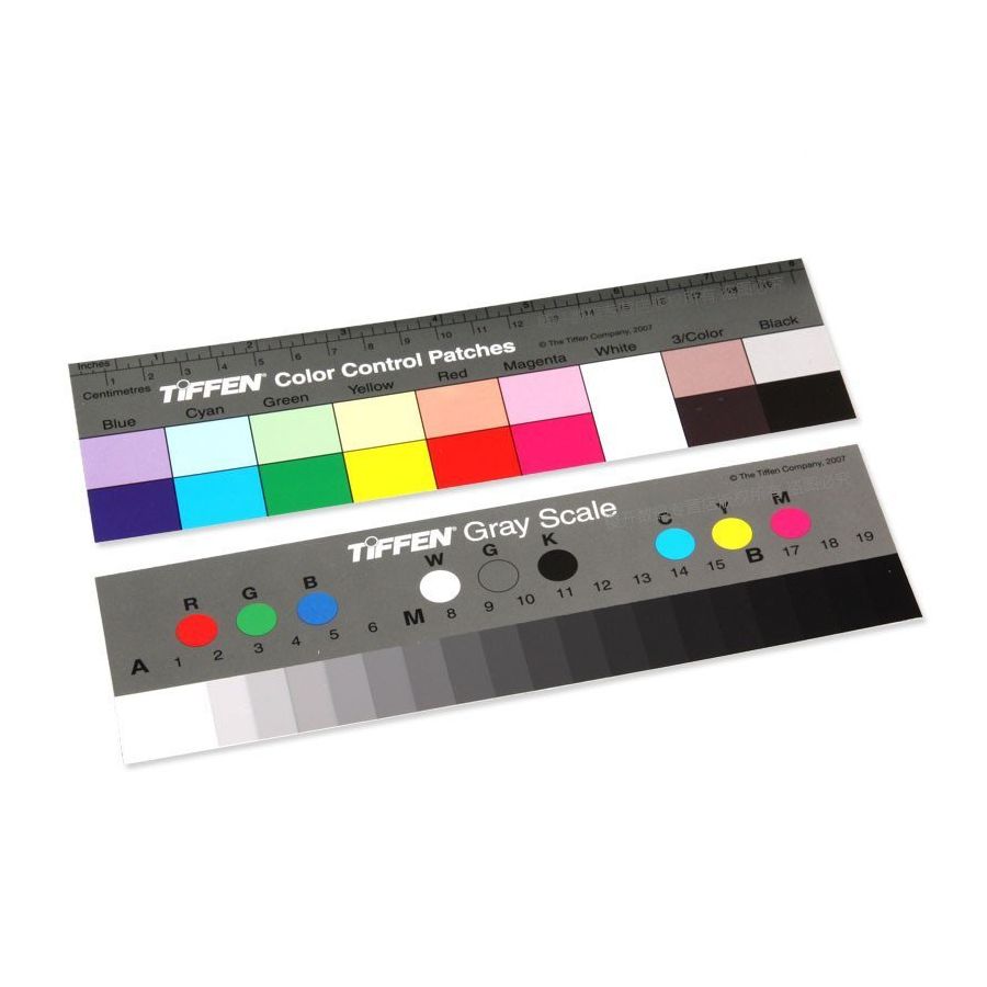 Tabela de prova de cor e escala de cinza Tiffen Q-13 (pequeno)