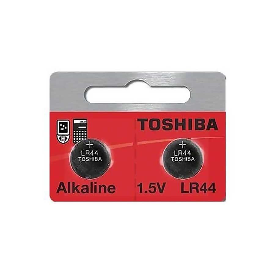 Pilha alcalina Toshiba LR44 1.5V - cartela com 2 unidades