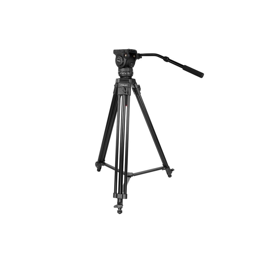 Tripé Kingjoy VT-2100L + VT-3530 com cabeça para vídeo - Suporta até 15 kg