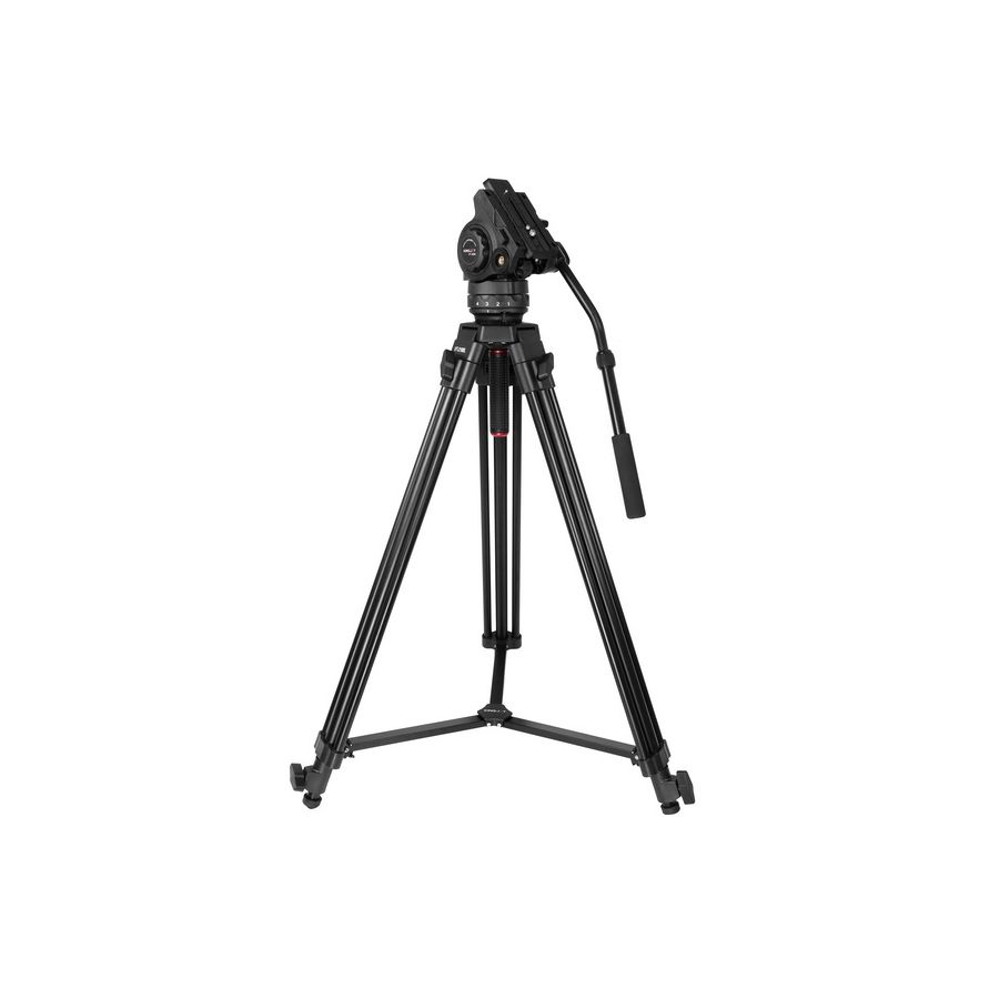 Tripé Kingjoy VT-2100L + VT-3530 com cabeça para vídeo - Suporta até 15 kg