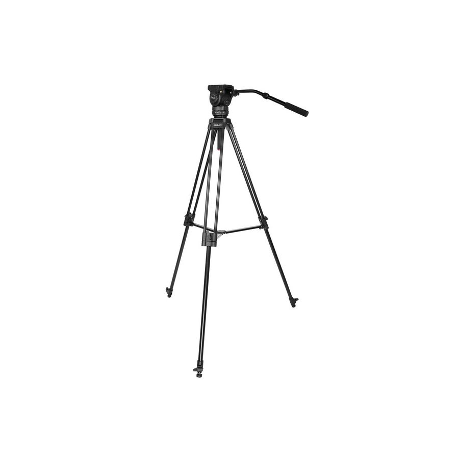 Tripé Kingjoy VT-2100L + VT-3530 com cabeça para vídeo - Suporta até 15 kg