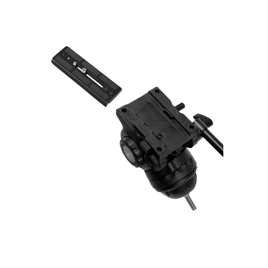 Tripé Kingjoy VT-2100L + VT-3530 com cabeça para vídeo - Suporta até 15 kg