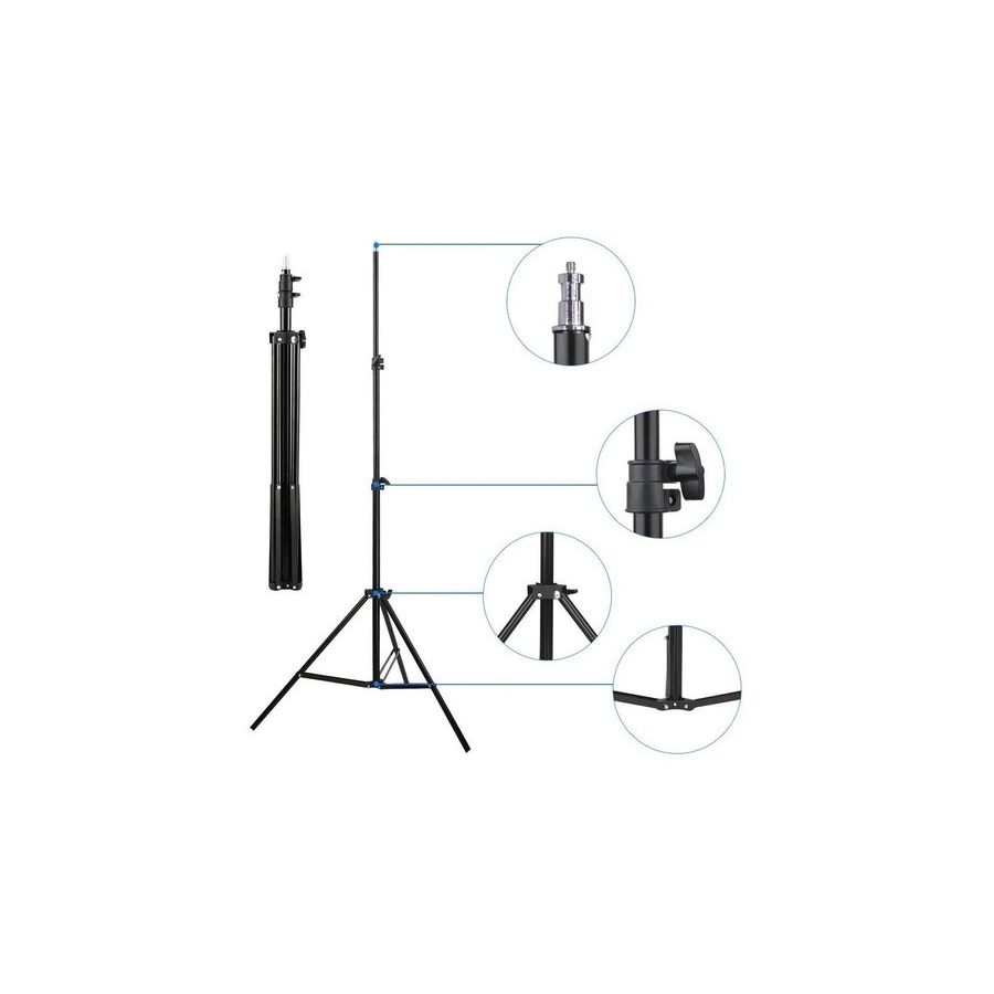 Tripé de iluminação Greika WT803B (2 metros)