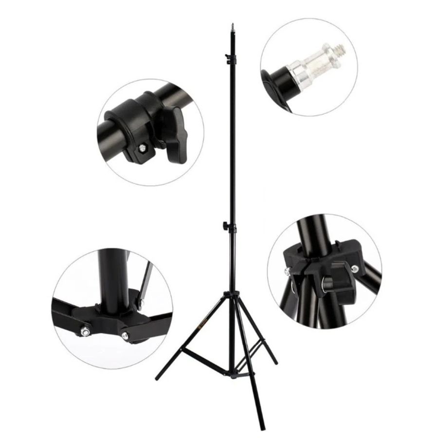 Tripé de iluminação Greika WT803B (2 metros)