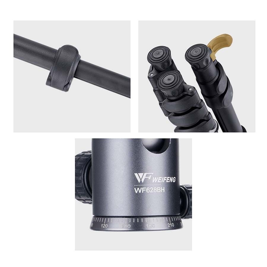 Tripé com monopé Weifeng WF WT-628 com suporte para smartphone