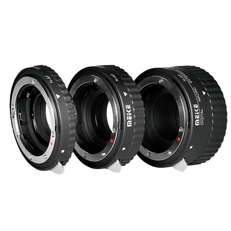 Tubos de extensão Meike MK-N-AF1-B de 12mm, 20mm e 36mm para Nikon F