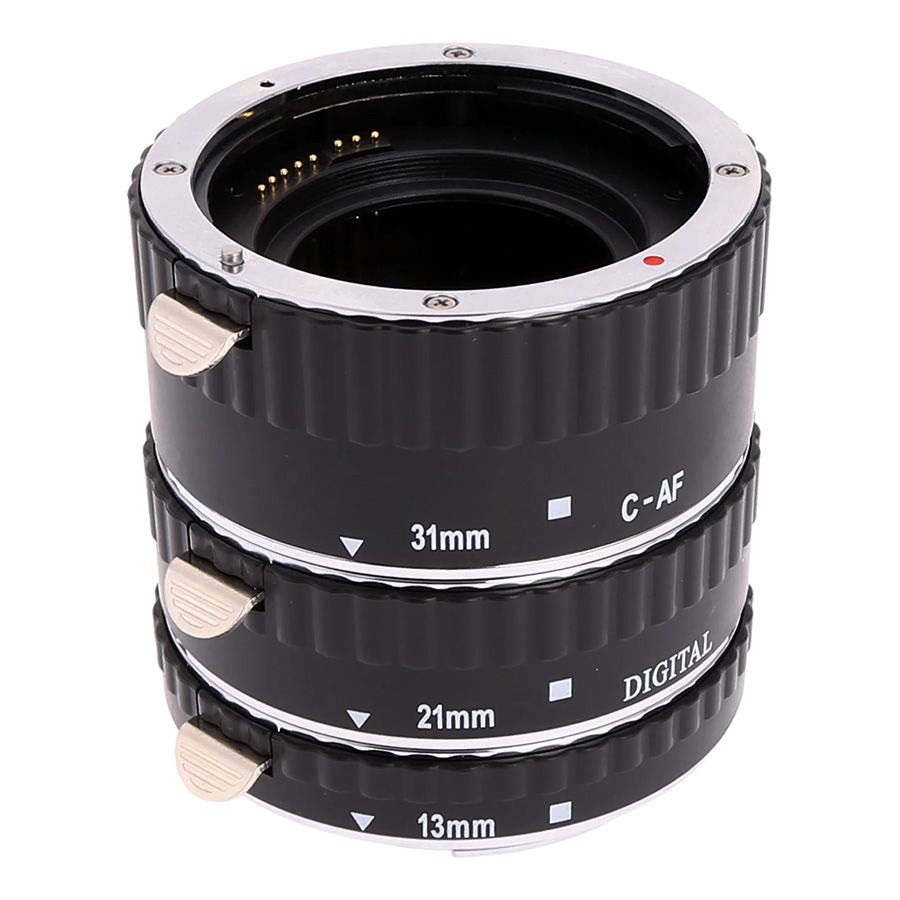 Tubos de extensão Meike MK-C-AF1-A de 13mm, 21mm e 31mm para Canon EF