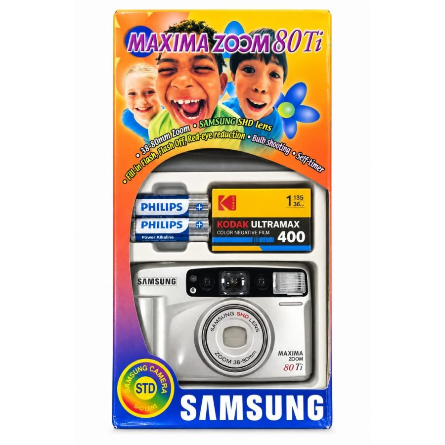 Camera Samsung Maxima Zoom 80 TI com Filme Ultramax ISO 400