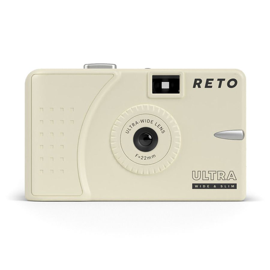 Câmera analógica compacta 35mm Reto Ultra-wide & slim (CREME)