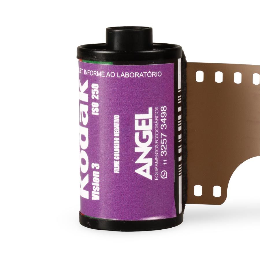Filme fotográfico 35mm Kodak VISION3 250D/5207 ISO 250 Colorido 36 poses (REBOBINADO)