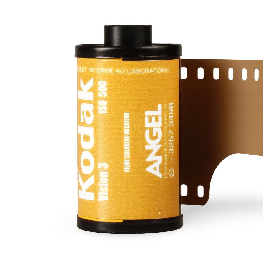 Filme fotográfico 35mm Kodak VISION3 500T/5219 ISO 500 Colorido 36 poses (REBOBINADO)