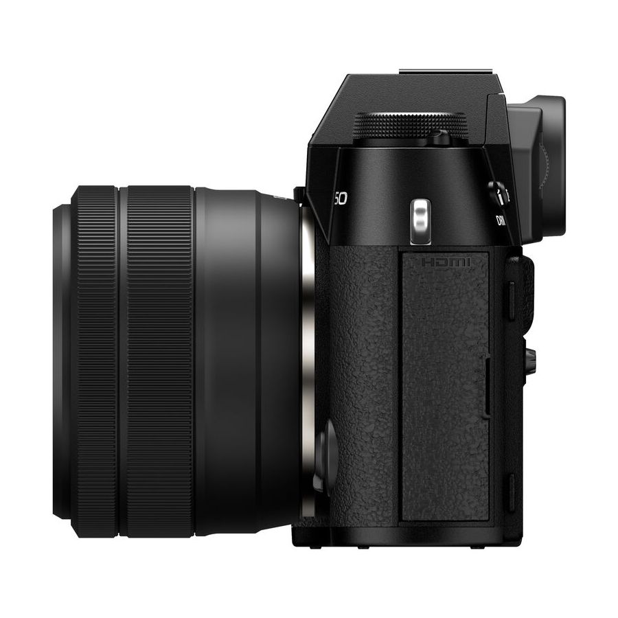 Câmera mirrorless Fujifilm X-T50 com 15-45mm (PRETO)