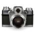 Câmera analógica 35mm Zeiss ikon Contarex I (Bullseye) com lente Planar 55mm f1.4 - USADA