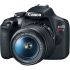 Câmera DSLR Canon EOS Rebel T7+ Plus com lente 18-55mm IS II