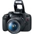 Câmera DSLR Canon EOS Rebel T7+ Plus com lente 18-55mm IS II