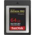Cartão CFexpress Tipo B SanDisk Extreme PRO 64GB - 1500MB/s