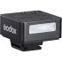 Flash retrô compacto Godox iM20 para câmeras fotográficas