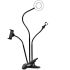 Iluminador de LED Circular Greika AL-06II Ring Light para live com suporte para microfone e para smartphone