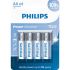 Pilha alcalina Philips AA LR6P4B/59 - cartela com 4 unidades