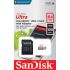 Cartão microSDXC Sandisk UHS-I Ultra 64GB - 100MB/s (com adaptador SD)