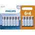 Pilha alcalina Philips AA LR6P10BP/59 - cartela com 10 unidades