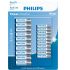 Pilha alcalina Philips AA e AAA LR036P20BP/59 - cartela com 20 unidades