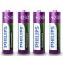 Pilha recarregável Philips AA 2500mAh R6B4RTU25/97 cartela com 4 unidades
