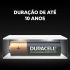 Pilha recarregável Duracell AA 2500mAh cartela com 2 unidades