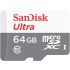 Cartão microSDXC Sandisk UHS-I Ultra 64GB - 100MB/s (com adaptador SD)