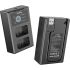 Carregador duplo SmallRig 3818 com duas baterias NP-FW50