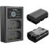 Carregador duplo SmallRig 3821 com duas baterias LP-E6NH