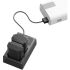 Carregador duplo SmallRig 3824 com duas baterias NP-FZ100