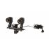 Soquete duplo Greika YL-104 para lâmpada E27 com suporte para sombrinha (bivolt)