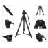 Tripé Kingjoy VT-2100L + VT-3530 com cabeça para vídeo - Suporta até 15 kg
