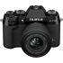 Câmera mirrorless Fujifilm X-T50 com 15-45mm (PRETO)