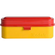 Estojo de a&ccedil;o Kodak para 5 rolos de filme 35mm (AMARELO E VERMELHO)