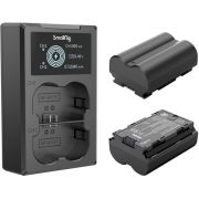 Carregador duplo SmallRig 3822 com duas baterias NP-W235