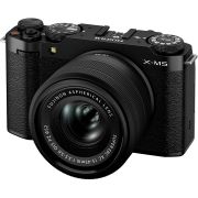 Câmera mirrorless Fujifilm X-M5 com lente 15-45mm (PRETO)