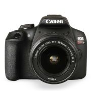 Câmera DSLR Canon EOS Rebel T7+ Plus com lente 18-55mm IS II - USADO (5850 disparos)