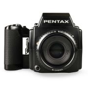 Câmera analógica médio formato Pentax 645 com lente 75mm f2.8 - USADAS
