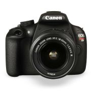 Câmera DSLR Canon EOS Rebel T5 com lente EF-S 18-55mm III - USADO (245 disparos)