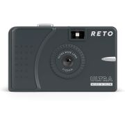 Câmera analógica compacta 35mm Reto Ultra-wide & slim (PRETO)